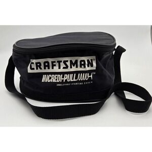 Craftsman Incredi-Pull Mens Large Black Insulated Cooler Bag Zipper Nylon